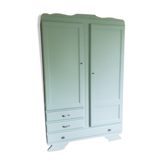 Armoire vert celadon art déco
