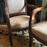 Paire de fauteuils d’époque directoire en acajou