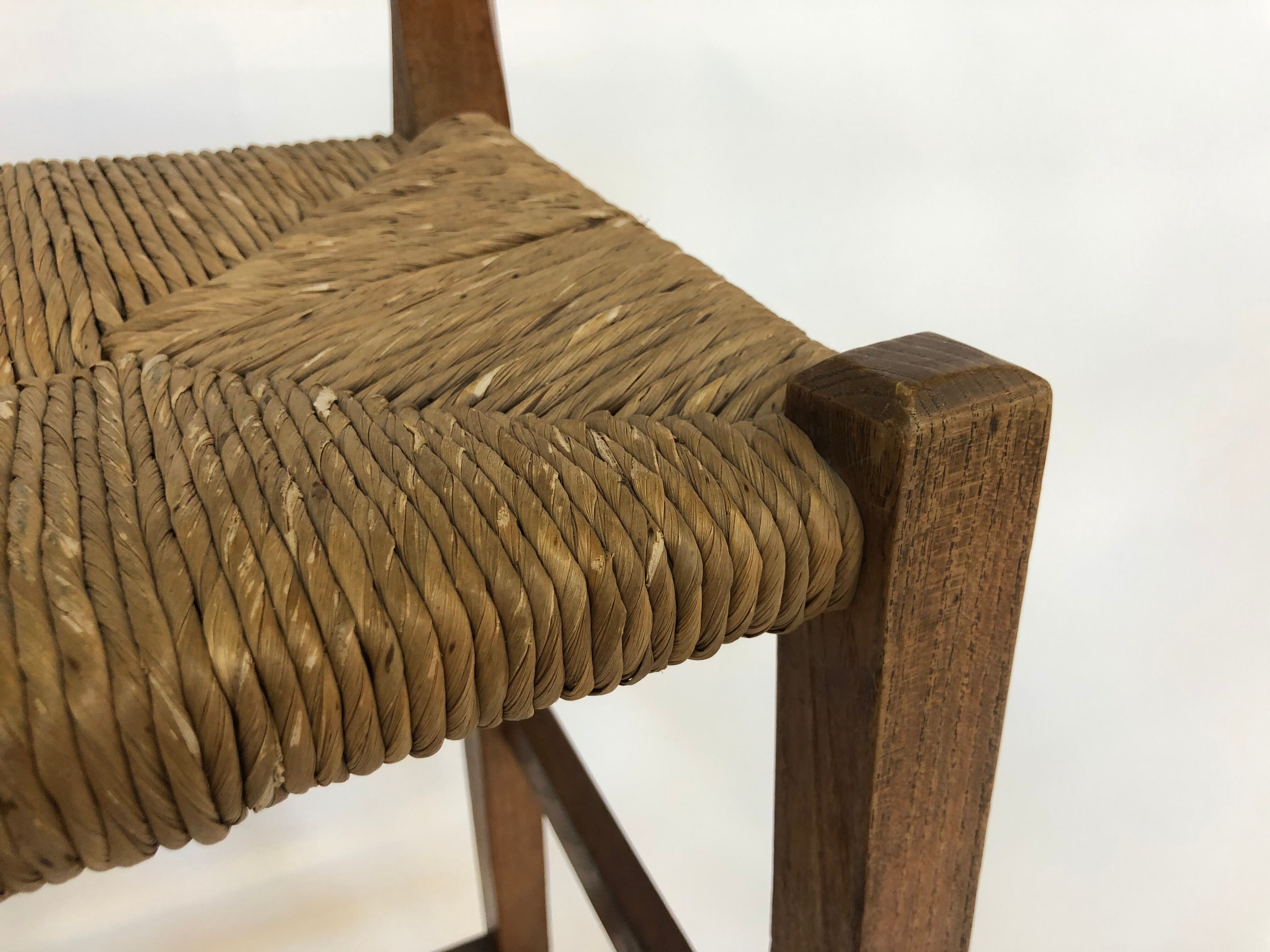 Minimalist wooden bar stool 40-50s