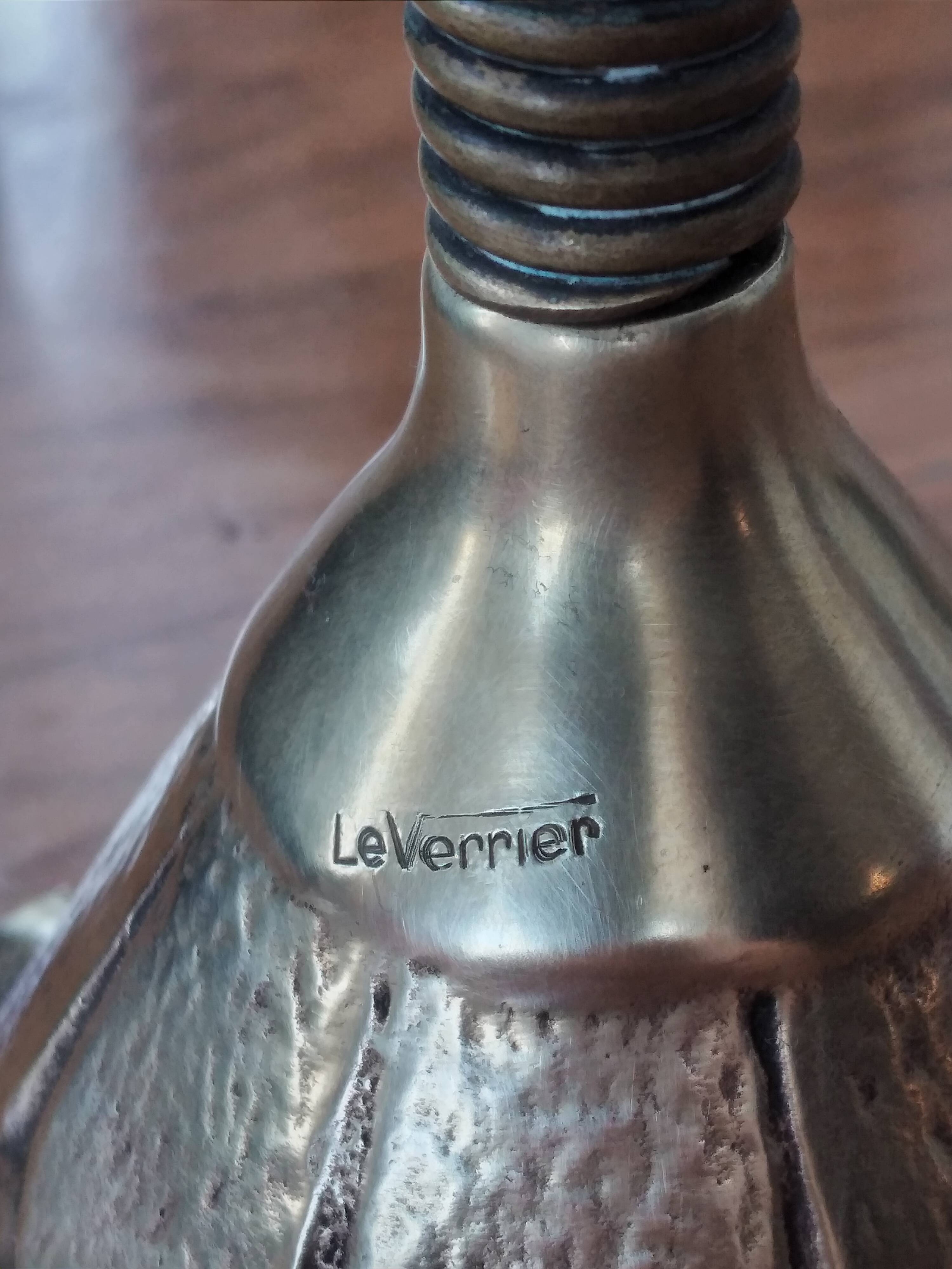 Max Le Verrier rooster candle holder