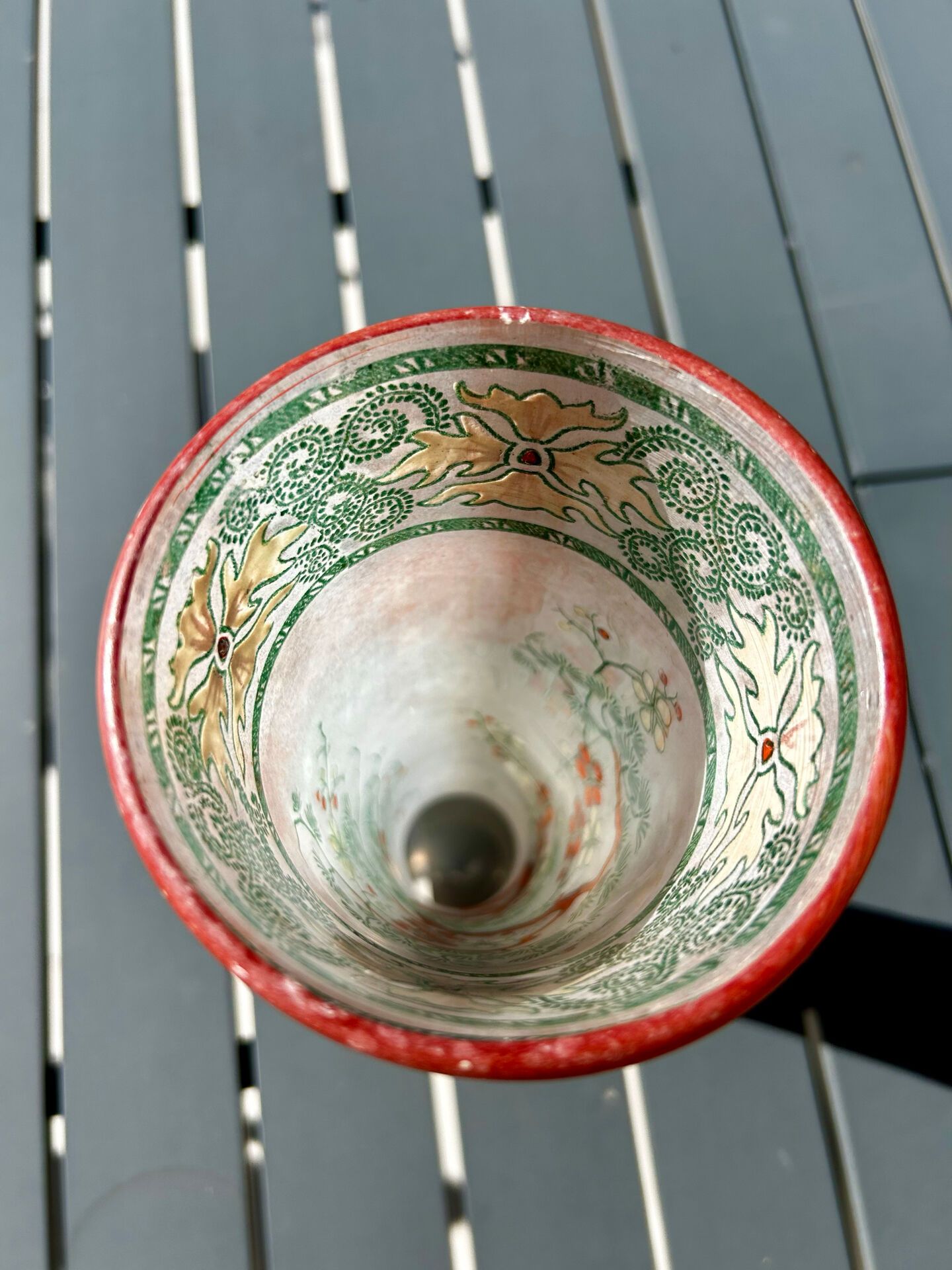 Cornet vase Art Nouveau "Spring" - Legras (St Denis)