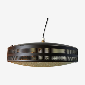 Saucer-shaped suspension in metal and glass Ø30