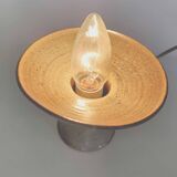 Lampe bougeoir en grès