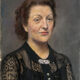 Portrait of a Pastel woman on paper