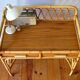 Rattan and bamboo desk