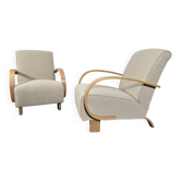 Set of Art Deco Lounge Chairs by Jindřich Halabala, 1950s