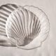 Glass scallop shell dish, Arcuisine France