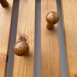 Pine mirror coat rack 1980