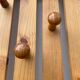 Pine mirror coat rack 1980