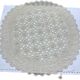 Round crocheted tablecloth