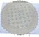 Round crocheted tablecloth