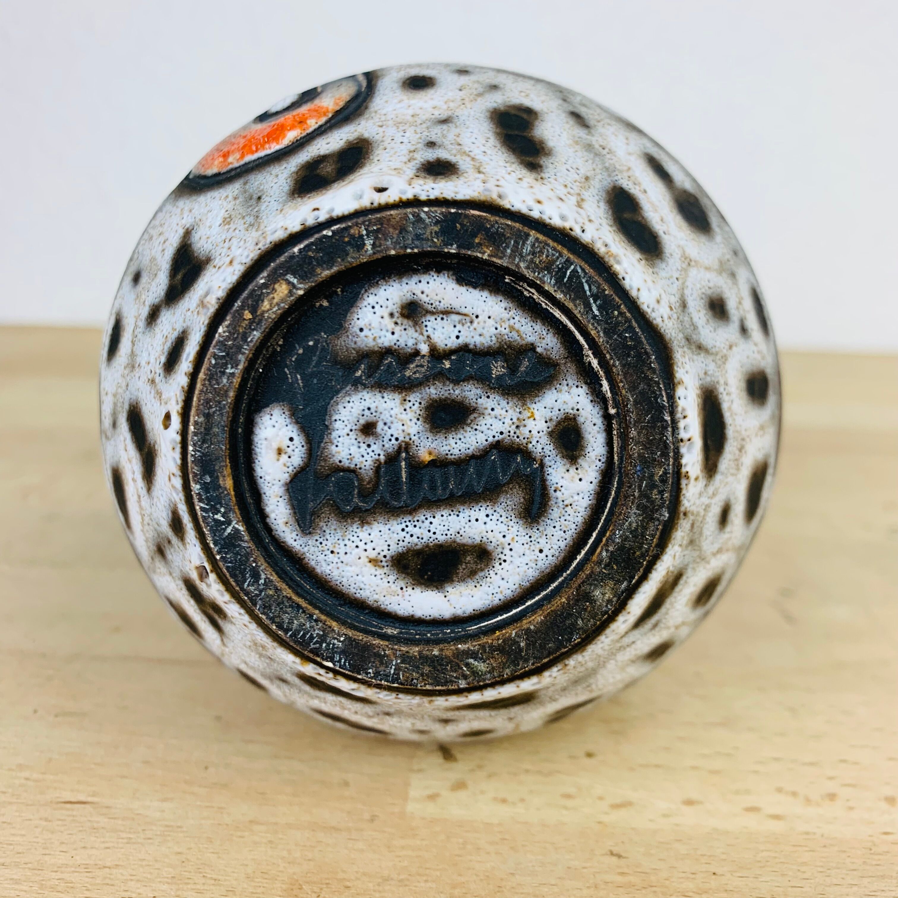 Vase signed Marius Bessone ceramic Vallauris