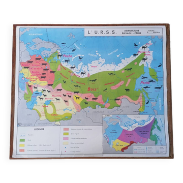 Ancienne carte MDI Chine - URSS