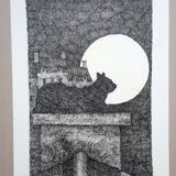 "With her" China ink