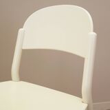 Set of four beech chairs, Italian design, 1970s, production: Italy