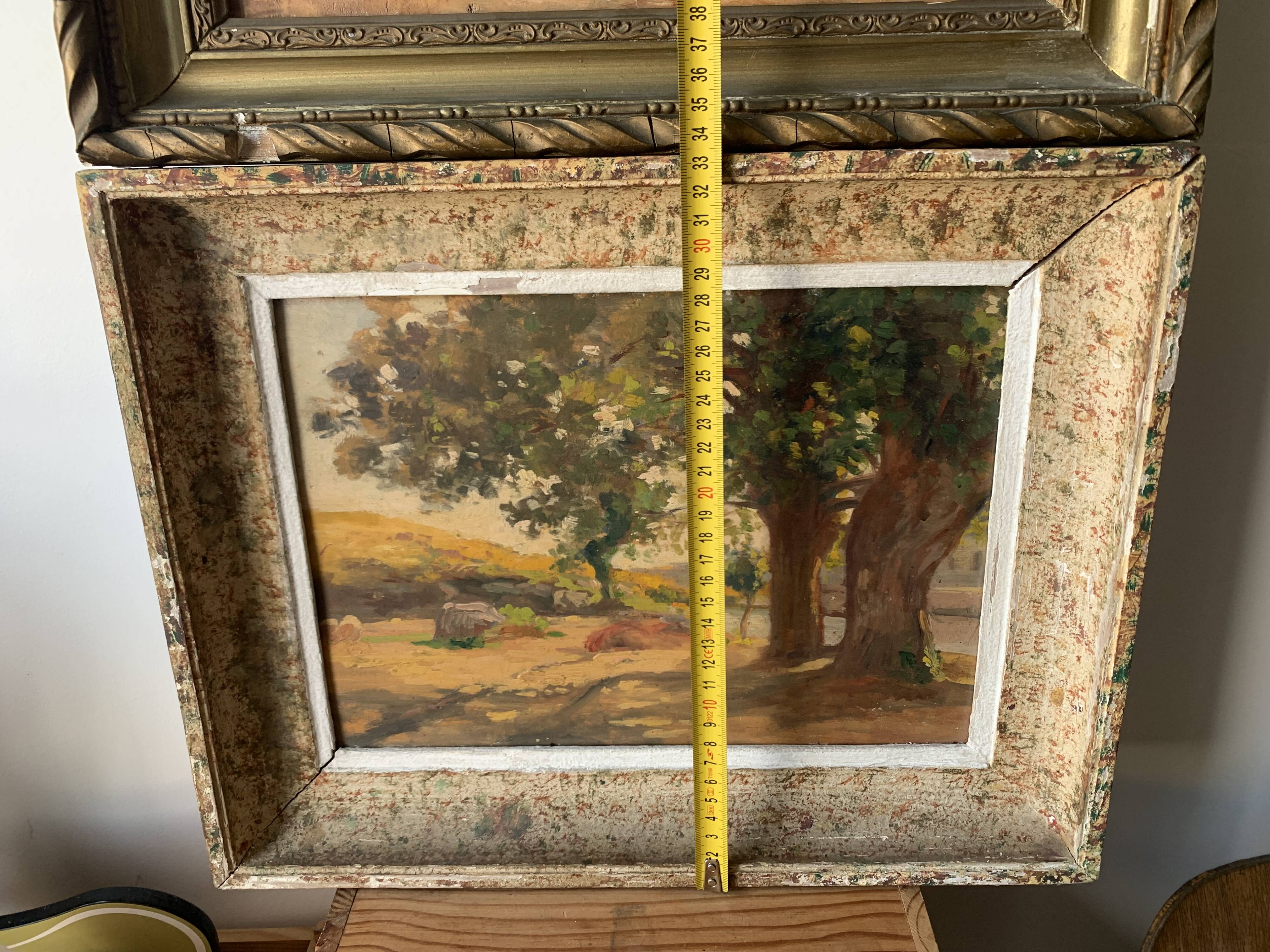 Pair of Impressionist Oil Paintings of Vintage and Antique Landscapes