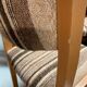 Suite of 4 chairs self beech brass and wool 1960