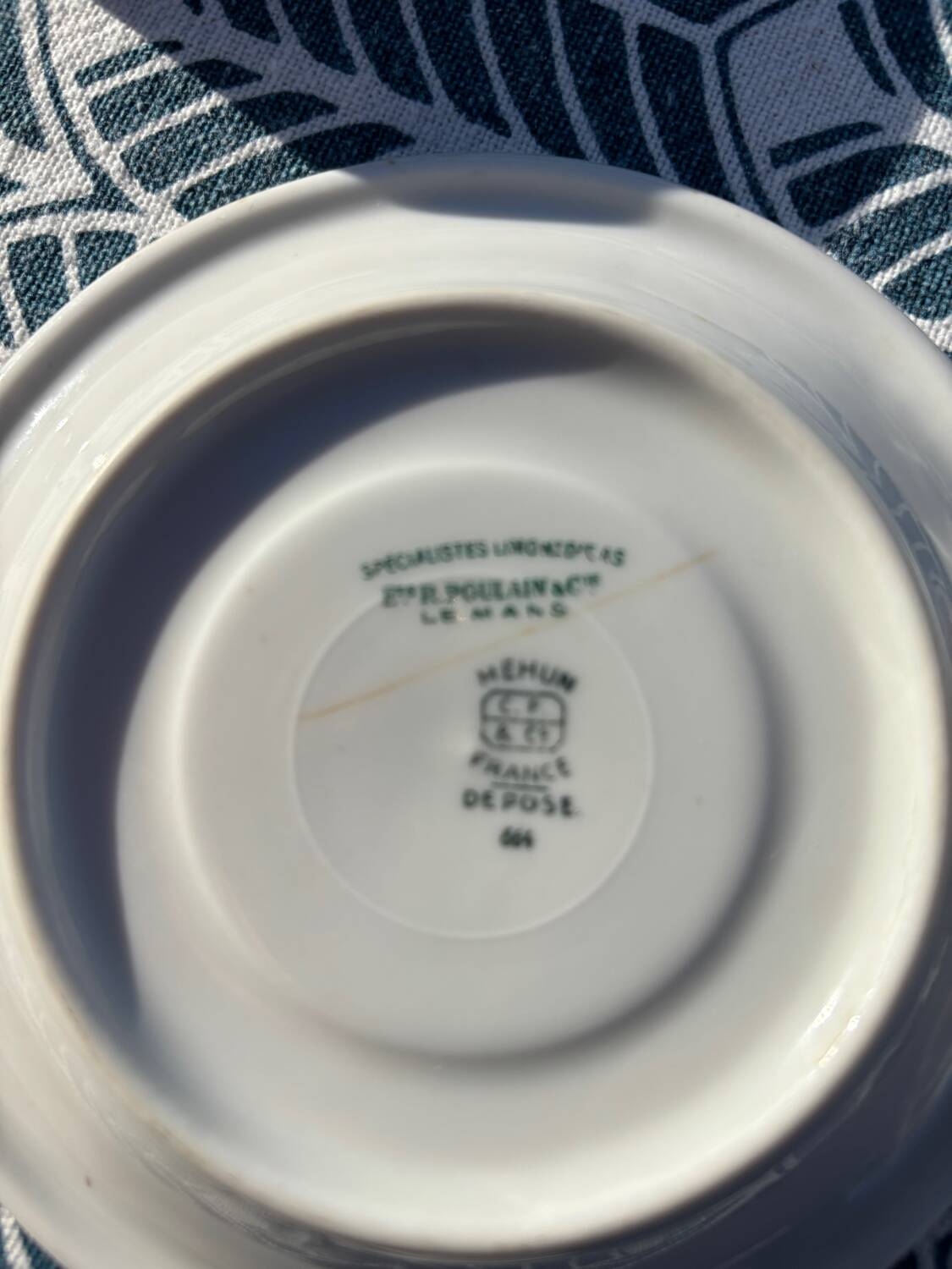 4 tasses bistrot Pillivuyt France