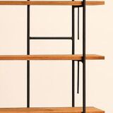 Large industrial handmade shelf in pine and metal