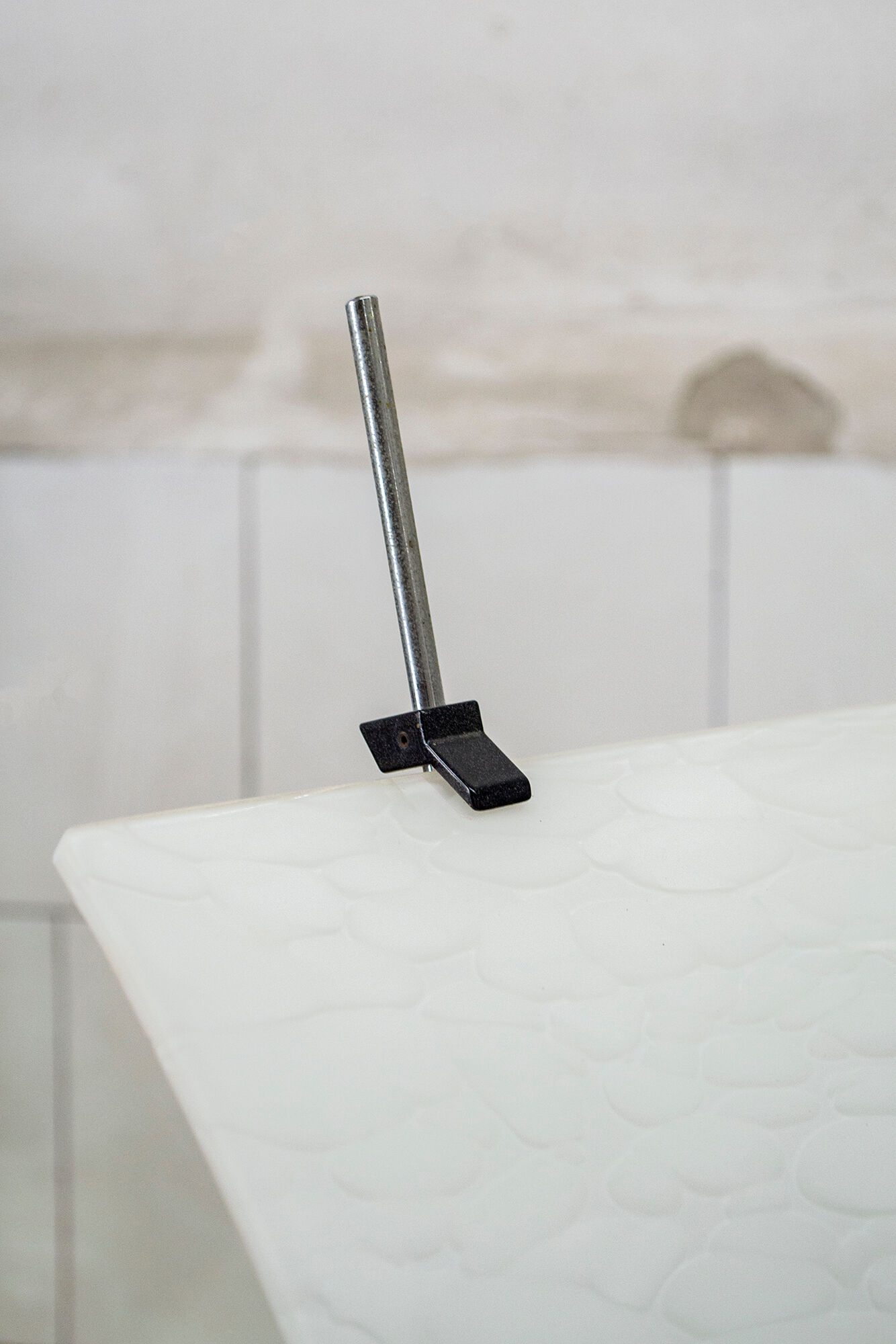 Murano metal and Murano glass table lamp by Alox Italia Anni '80