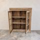Buffet vitrine en chêne – 2 portes avec vitres