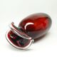 Mid-century modern vase, glass, Poland, 1970s
