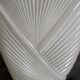 Vintage large pressed white glass vase