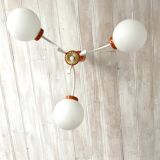 Vintage opaline globe lights