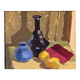 Mid-Century Modern Swedish "Lemons & Pots" Vintage Still Life Oil Painting, 1949