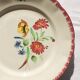 Hand-painted Pexonne footed plate or serving dish