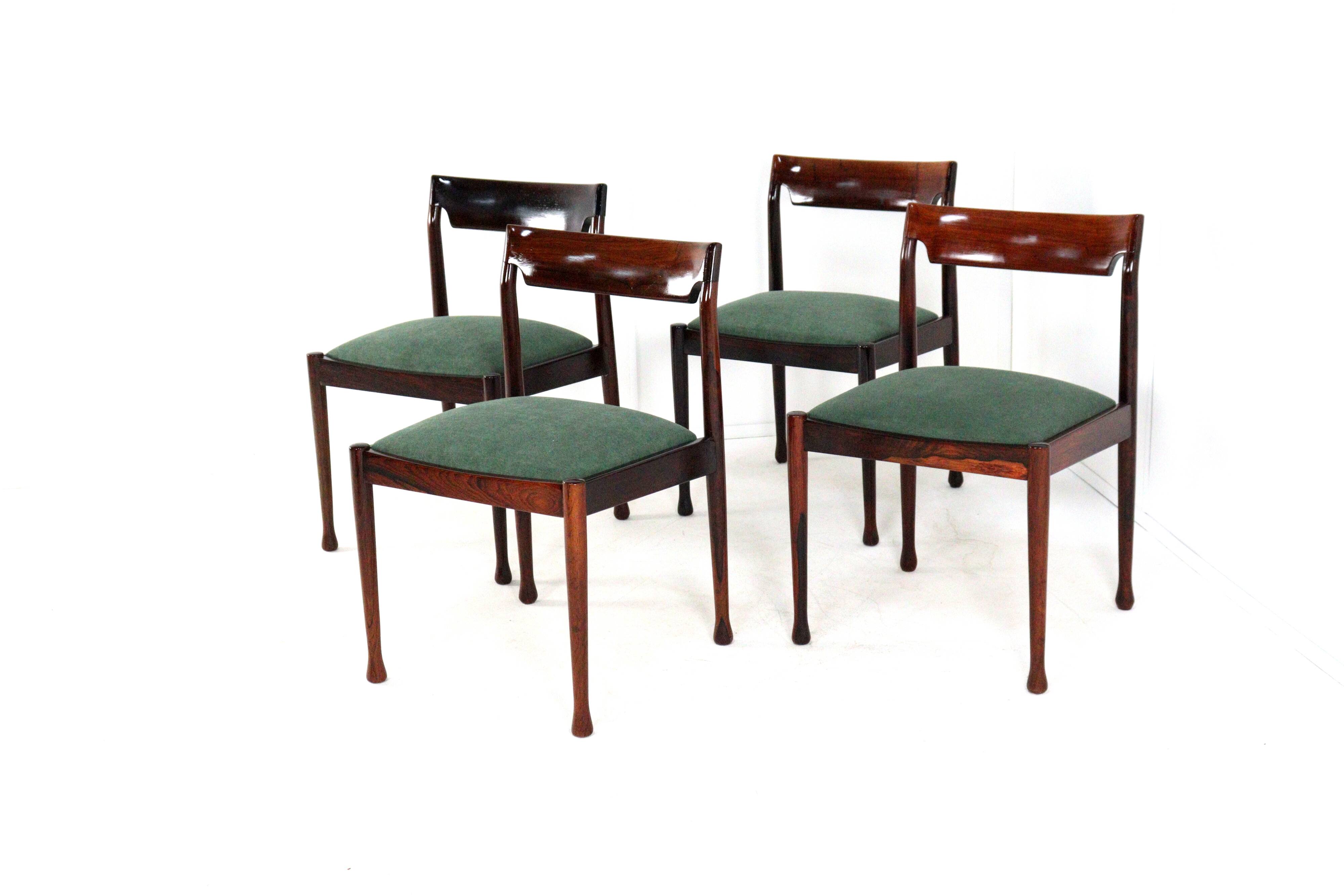 Set of 4 mid centiry rosewood dining chairs 'Havelte'