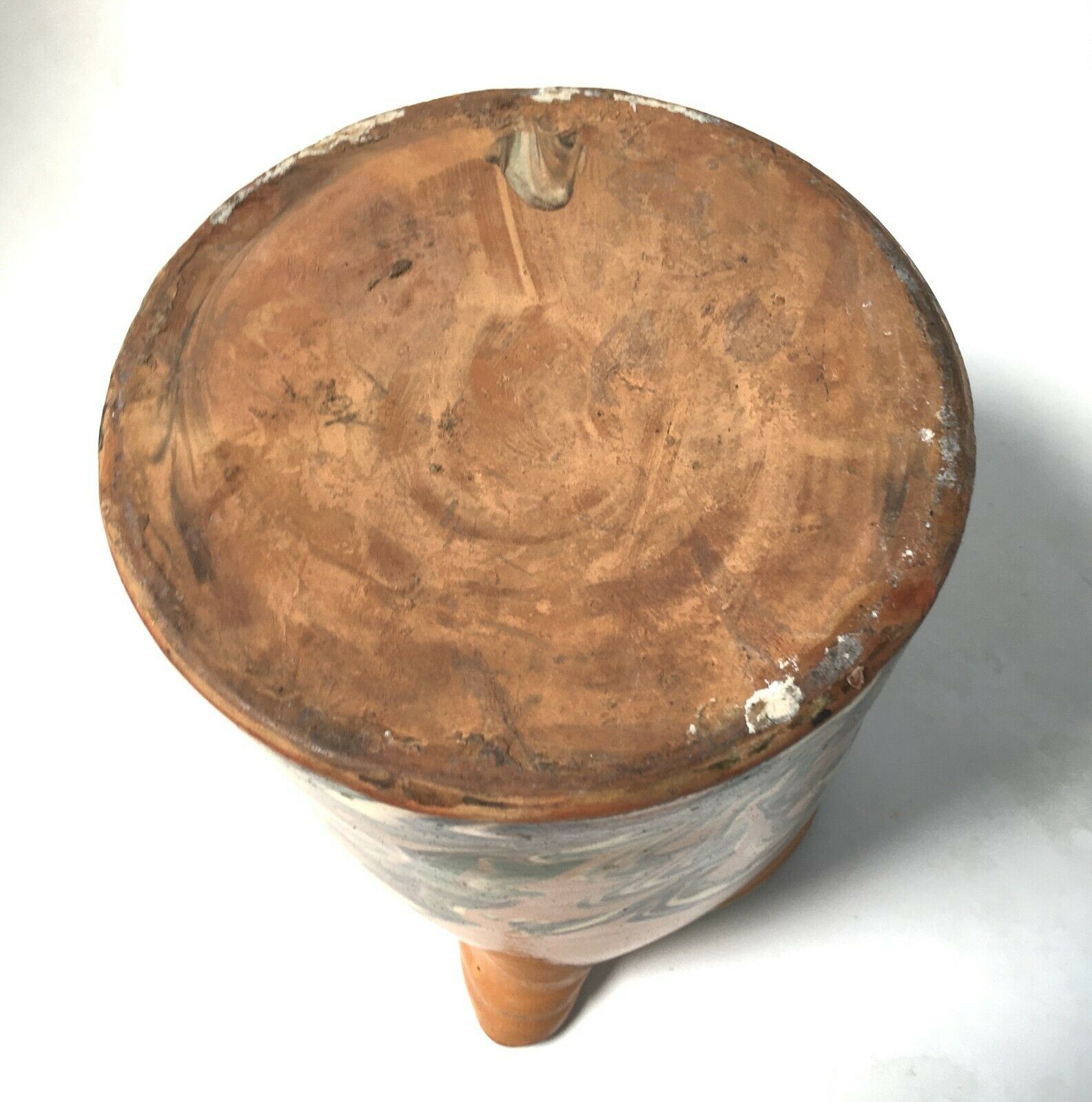 Pot right Jaspe earth varnished pitcher Savoyard popular art