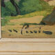 Oil on panel XXth Cassis Summer morning in Saint-Martin d'Ablois 1944