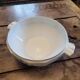 French floral porcelain salad bowl – 1940s–50s