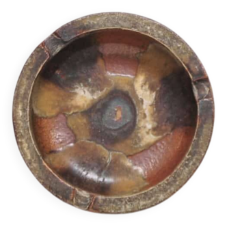 Brown ceramic ashtray bowl Axella