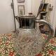 Cut crystal and silver-plated metal ice jug