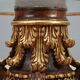 Table basse ancienne en verre et bois, Italie, XXe siècle