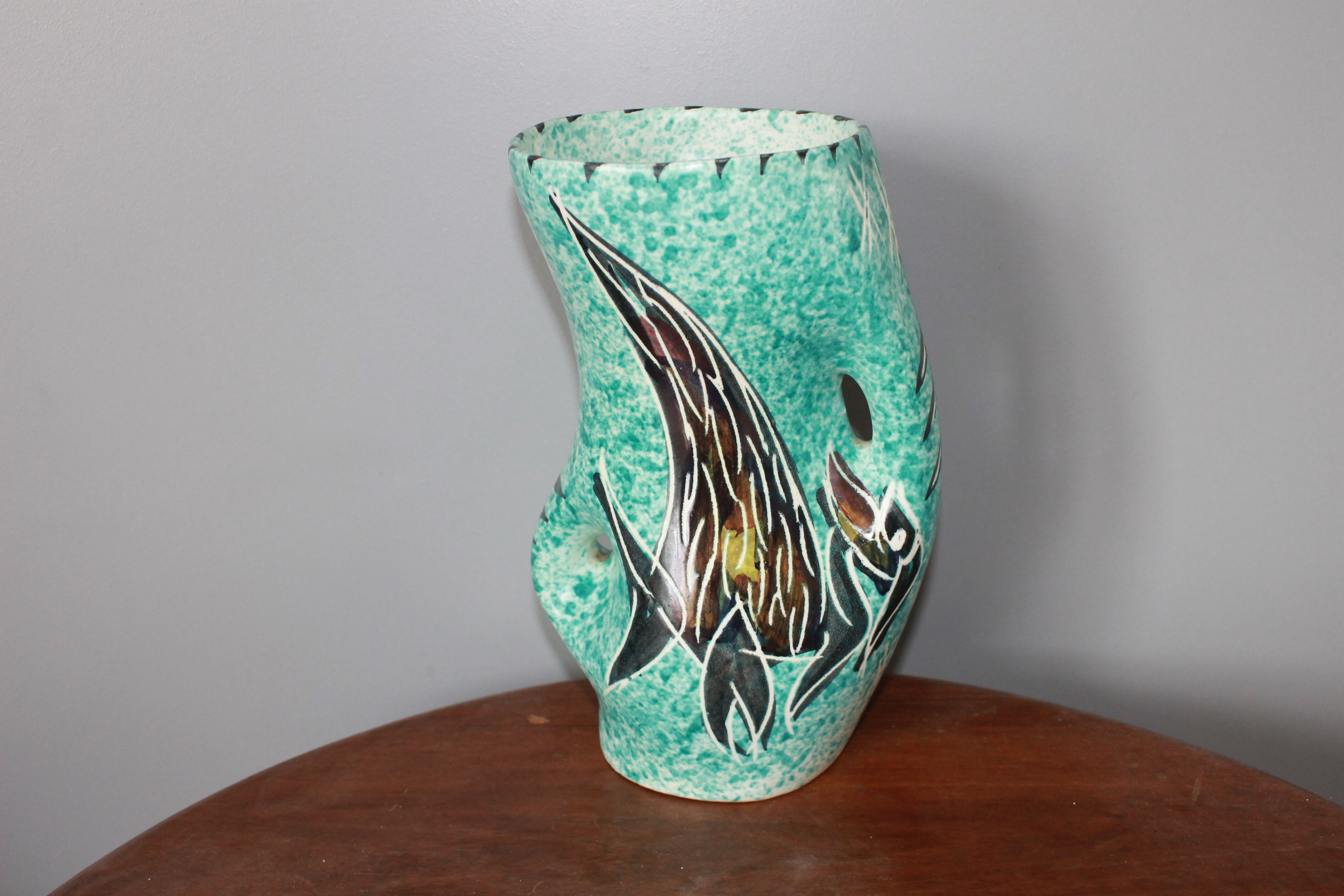 Vase signé Vallauris Yvan Borty 1960 Selency