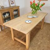 Solid wood farm table