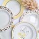 Vintage yellow soup plates from Moulin des Loups, Gien, Sarreguemines