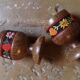 Vintage wooden egg cups