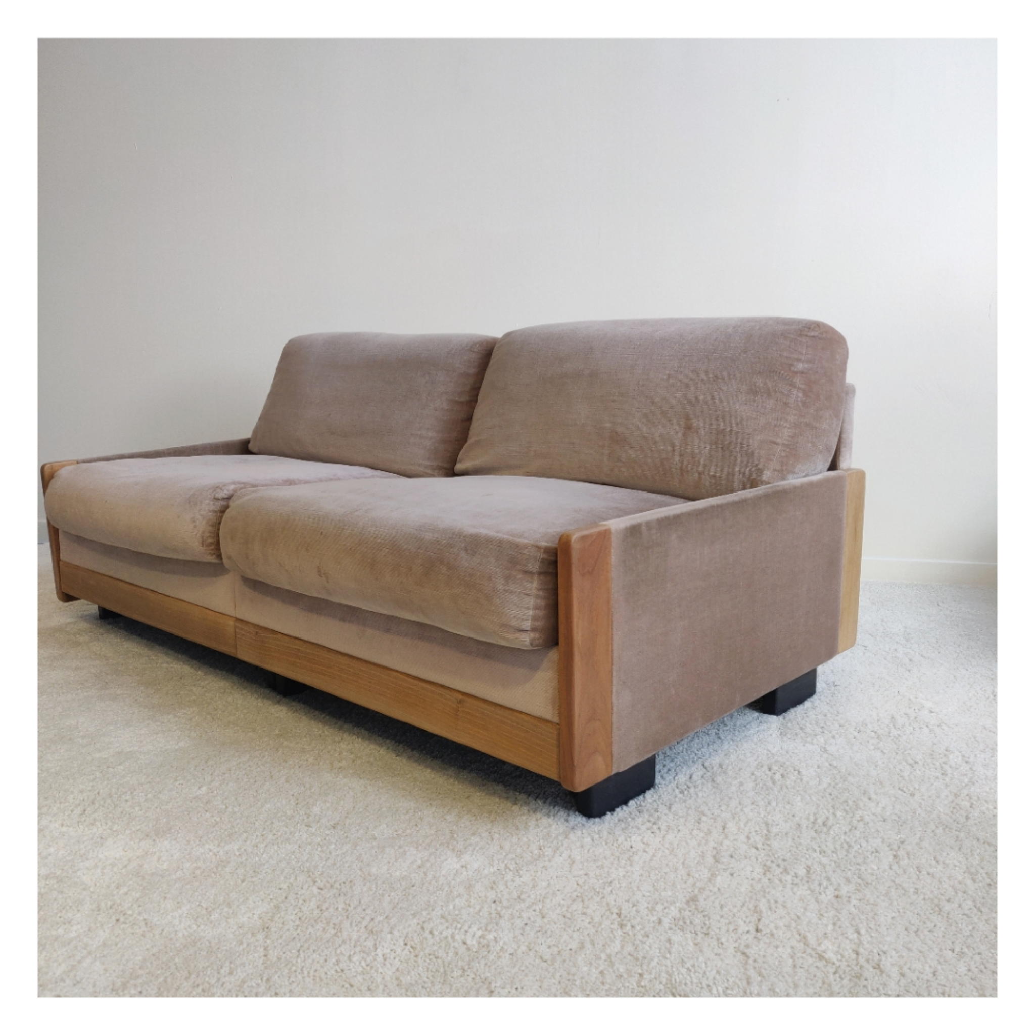 Cassina model 920 rosewood sofa by Afra & Tobia Scarpa for Cassina, 1970s