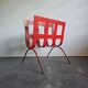 70s Metal Stand for Newspaper, Towel or Wood
