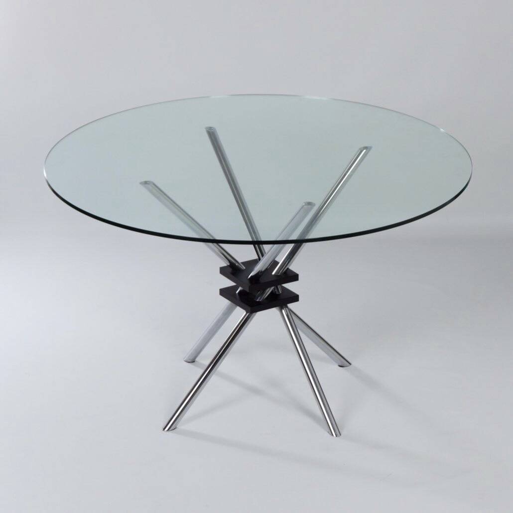 Round dining table model 459 by takehiko mizutani for alivar, 1990s