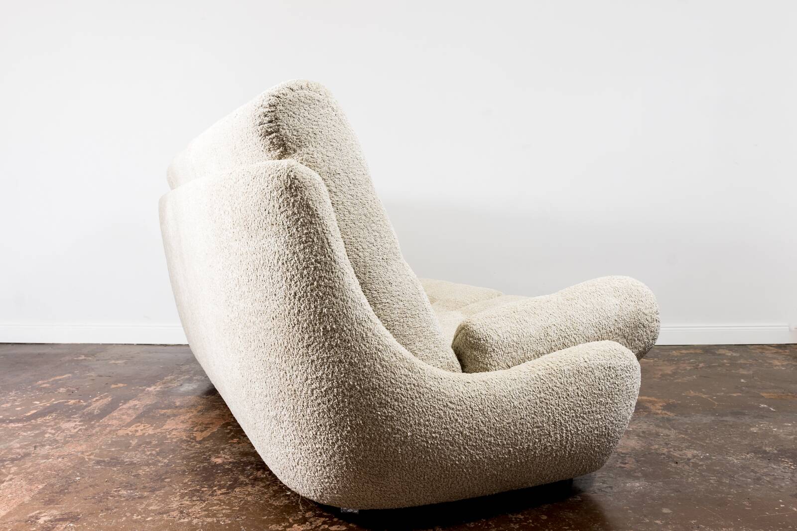 Space age 3 seater sofa Atlantis in beige boucle 1970's