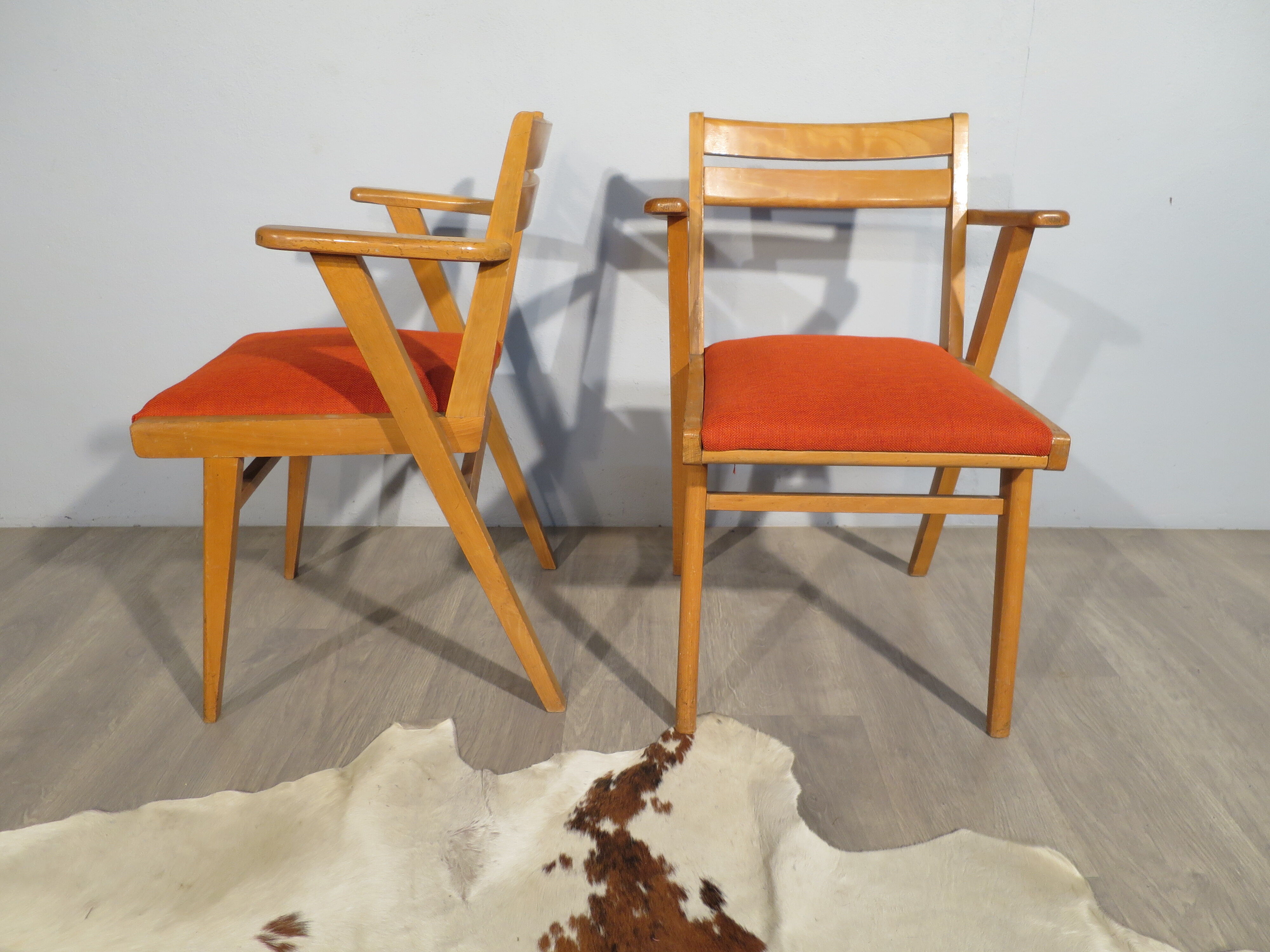 Paire de fauteuils bridge année 50