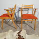 Paire de fauteuils bridge année 50