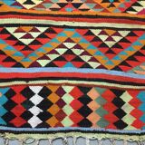 Old turkish narrow kilim runner 320x85 cm