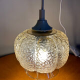 Vintage glass pendant lamp 1960