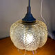 Vintage glass pendant lamp 1960